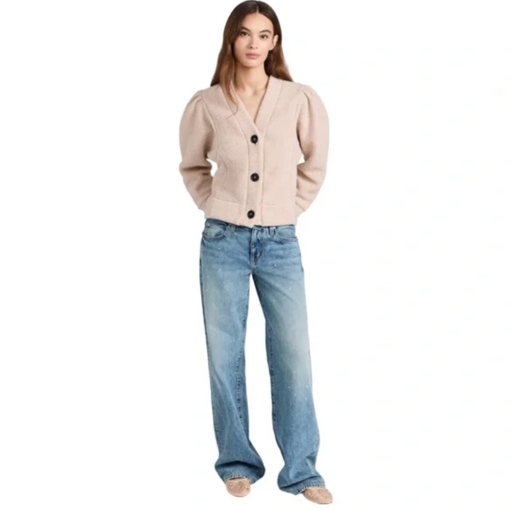 Soldout.nyc Yay to Boucle Wool Blend Almond Color Jacket - Picture 5 of 7